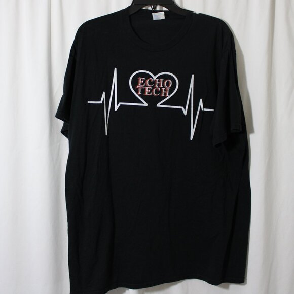 828246-XL Men “ECHO TECH” Black Tee Shirt. - Picture 1 of 2